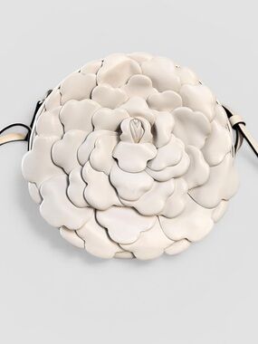 Valentino Garavani Atelier 03 Rose Edition Round Crossbody Leather Bag